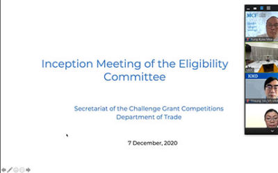 Challenge Grant ပြိုင်ပွဲအဆိုပြုလွှာ စီစစ်ရွေးချယ်ခြင်းဆိုင်ရာကိစ္စရပ်များ ဆောင်ရွက်နိုင်ရန် အစည်းအဝေးကျင်းပ